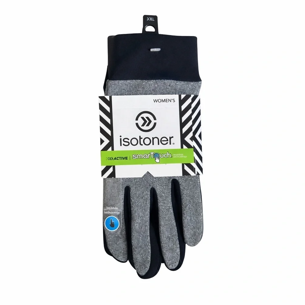 Isotoner Active Gloves with touchscreen technology- New With Tags